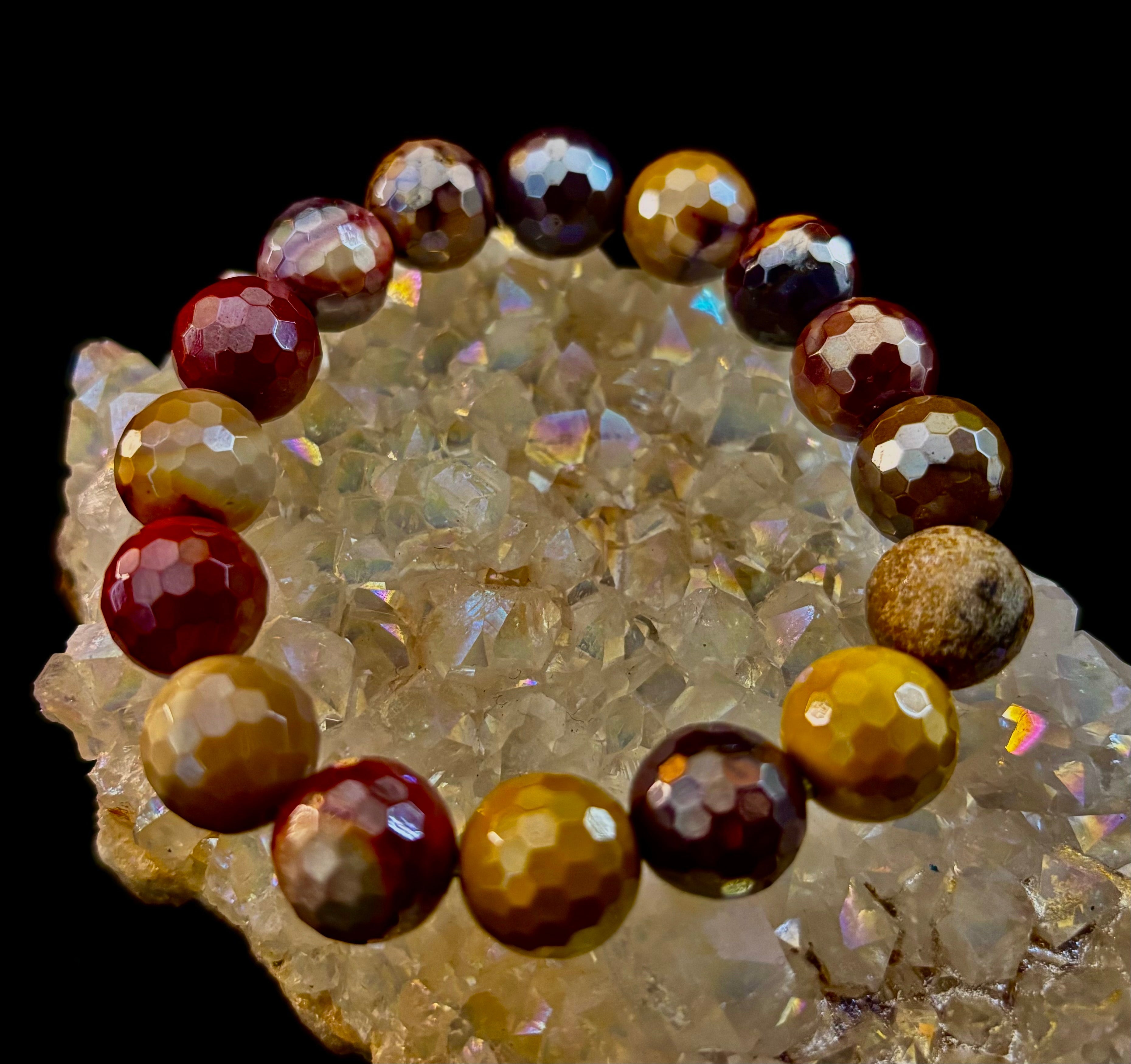 Mystic Mookaite Glam Energy Bracelet (For smaller wrists, available in 3 bead sizes!)