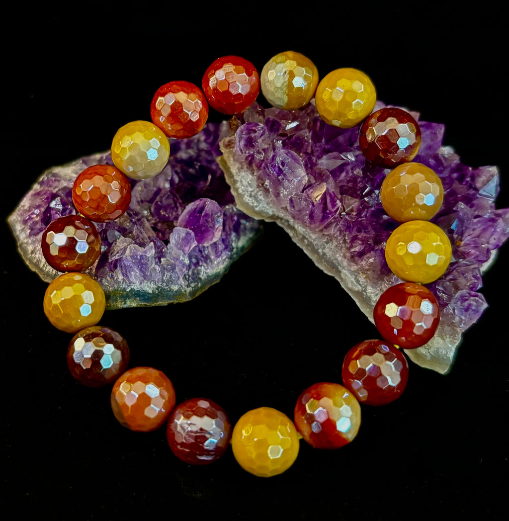 Mystic Mookaite Glam Energy Bracelet (For smaller wrists, available in 3 bead sizes!)