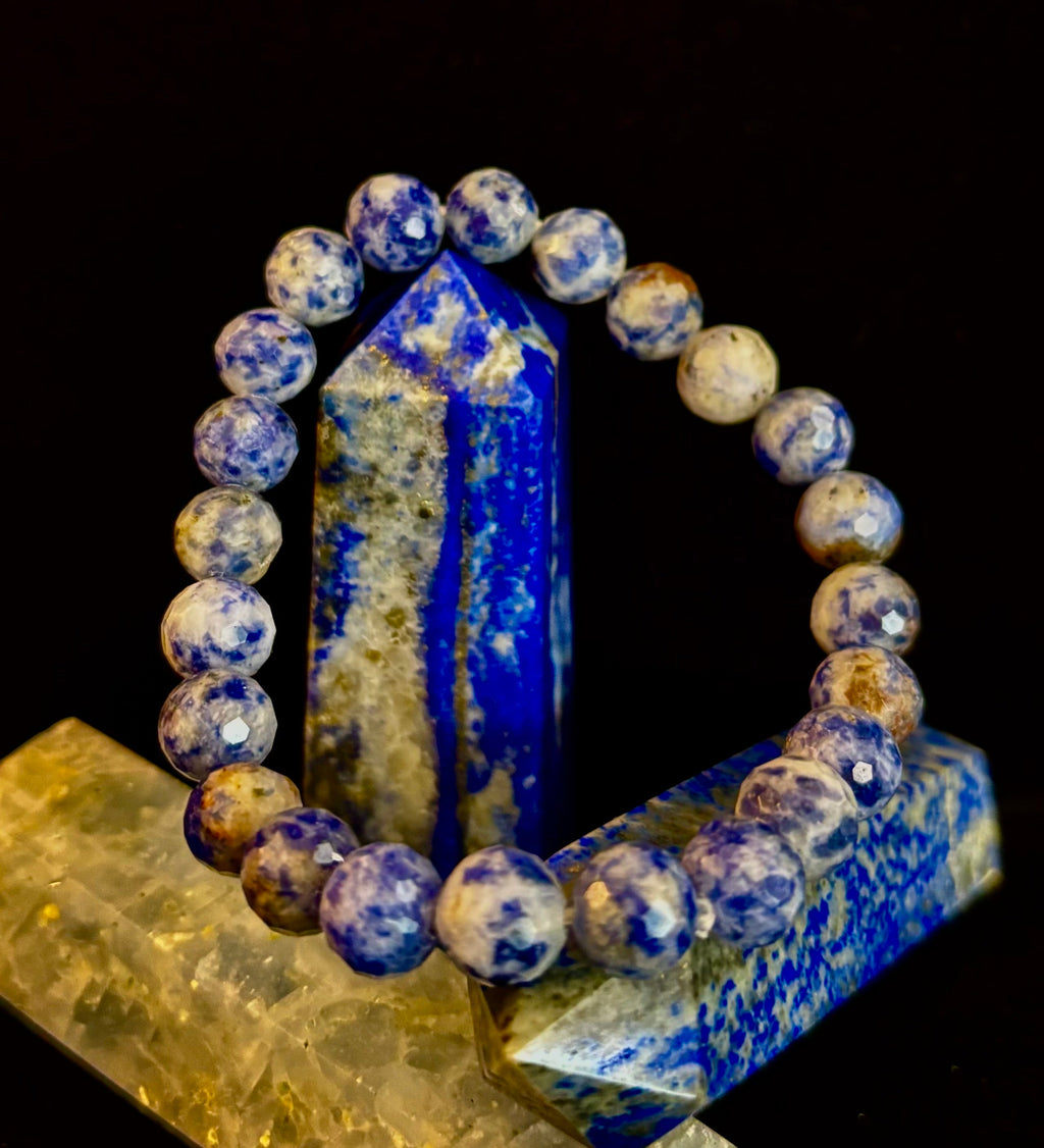 Ocean Stone Blue Spot Jasper Bracelet