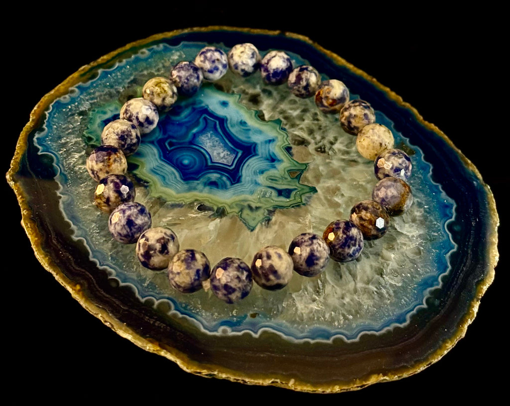 Ocean Stone Blue Spot Jasper Bracelet