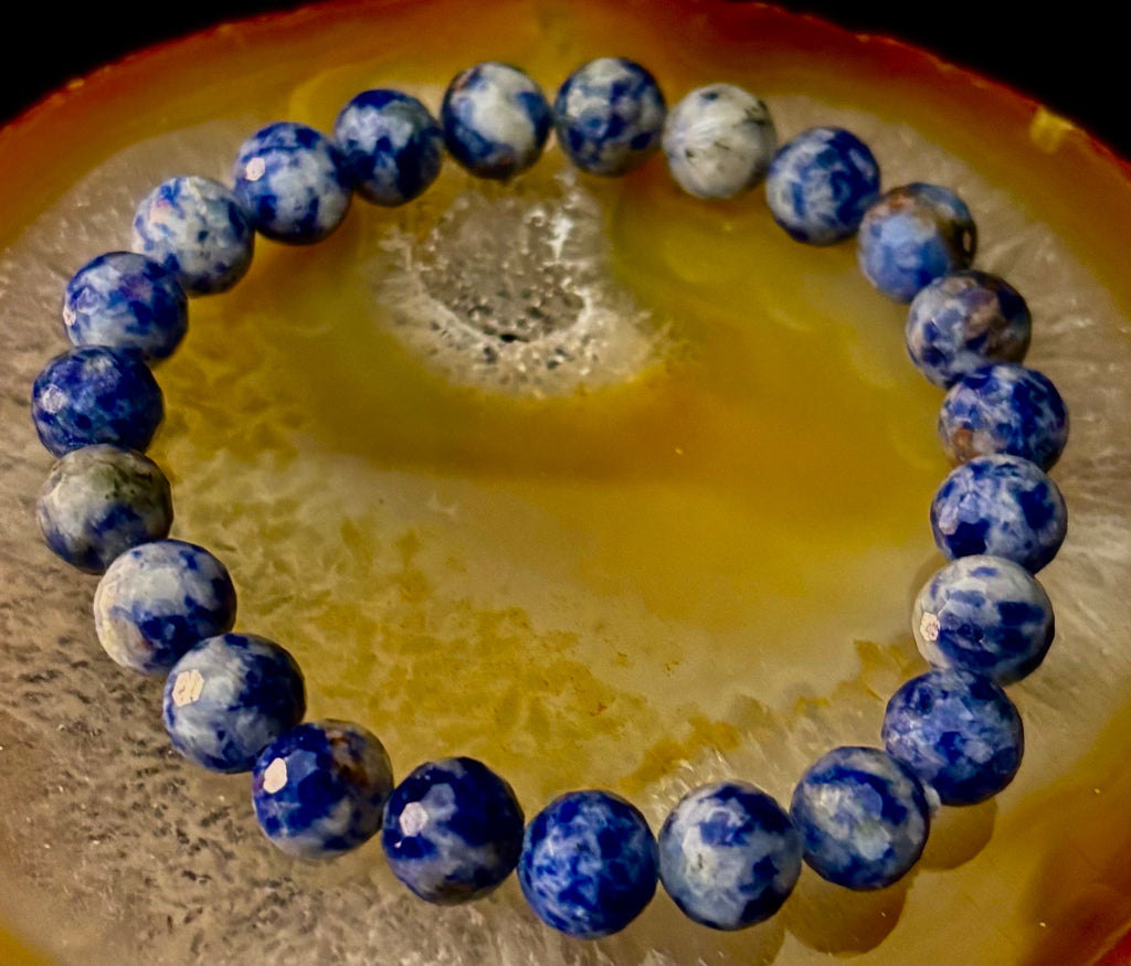 Ocean Stone Blue Spot Jasper Bracelet