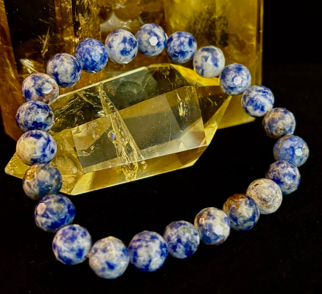 Ocean Stone Blue Spot Jasper Bracelet