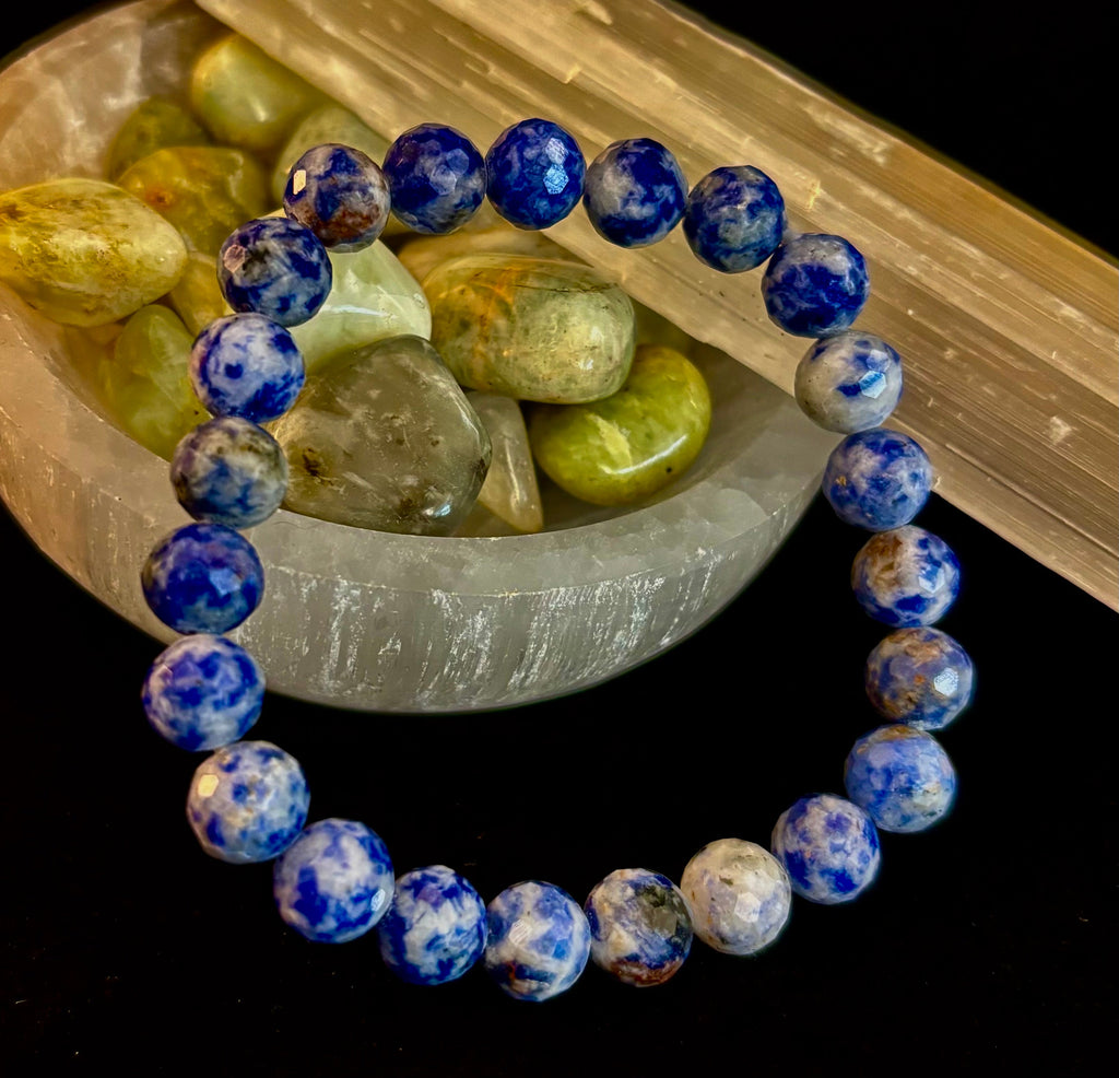 Ocean Stone Blue Spot Jasper Bracelet