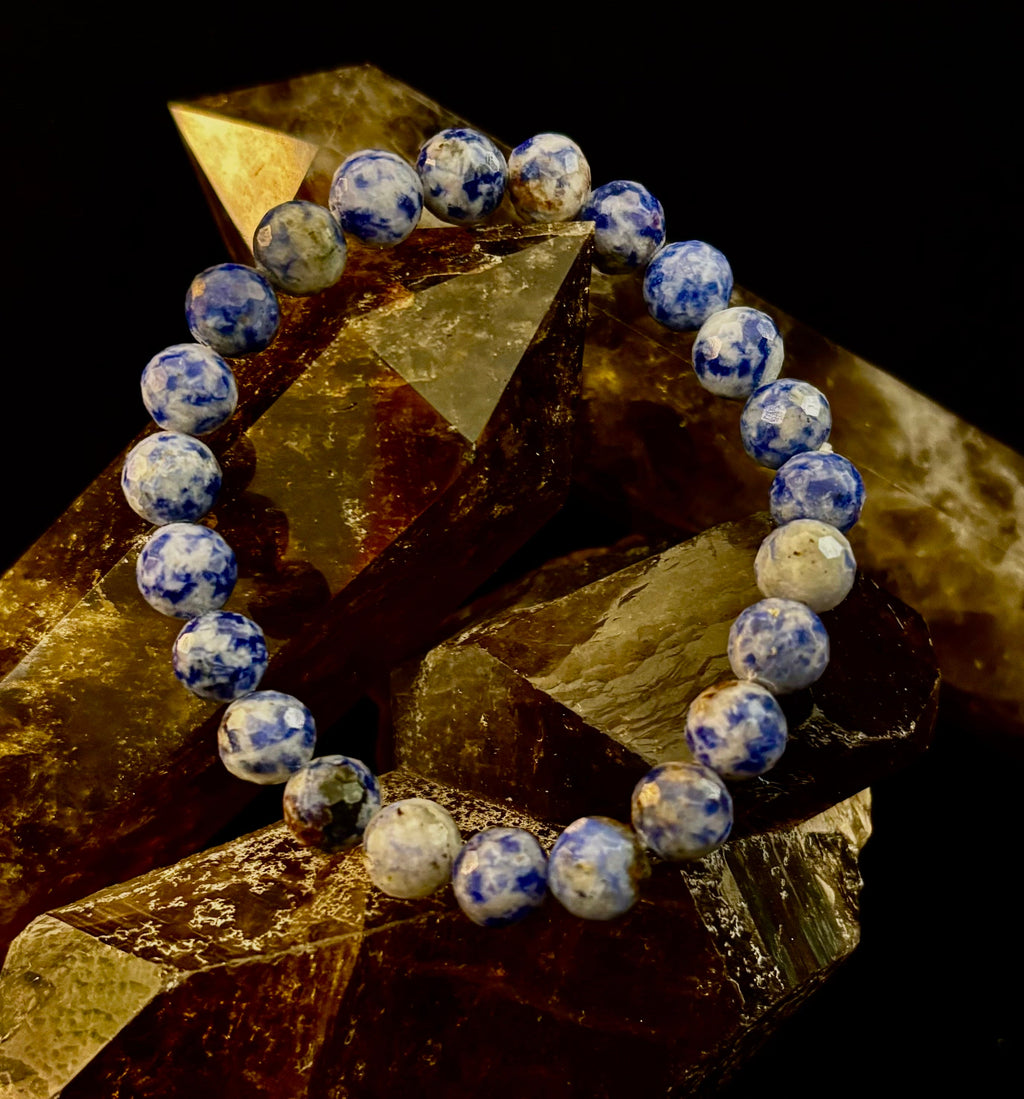Ocean Stone Blue Spot Jasper Bracelet