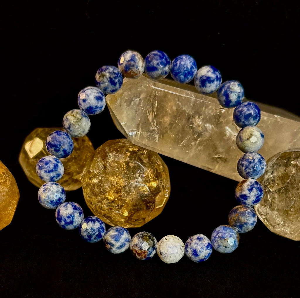 Ocean Stone Blue Spot Jasper Bracelet