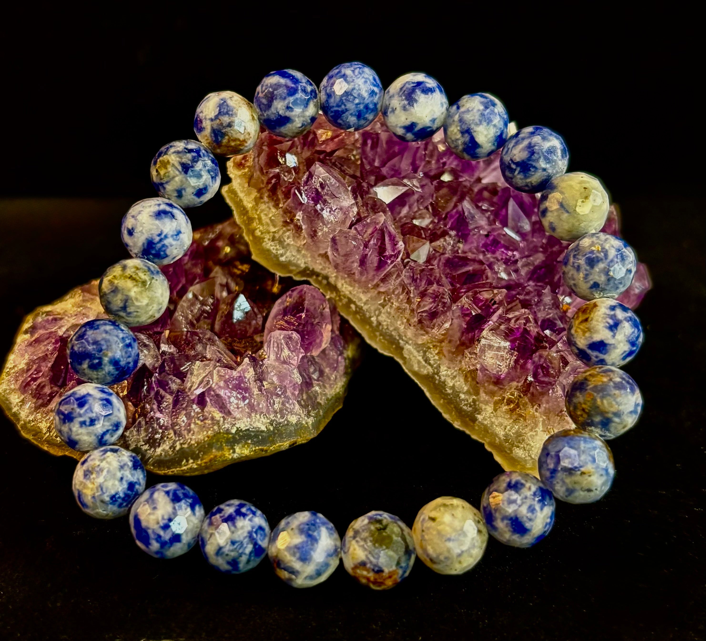 Ocean Stone Blue Spot Jasper Bracelet