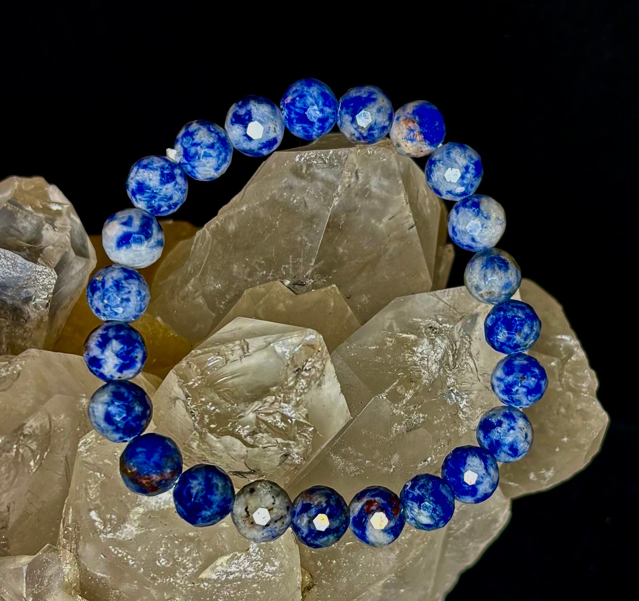 Ocean Stone Blue Spot Jasper Bracelet