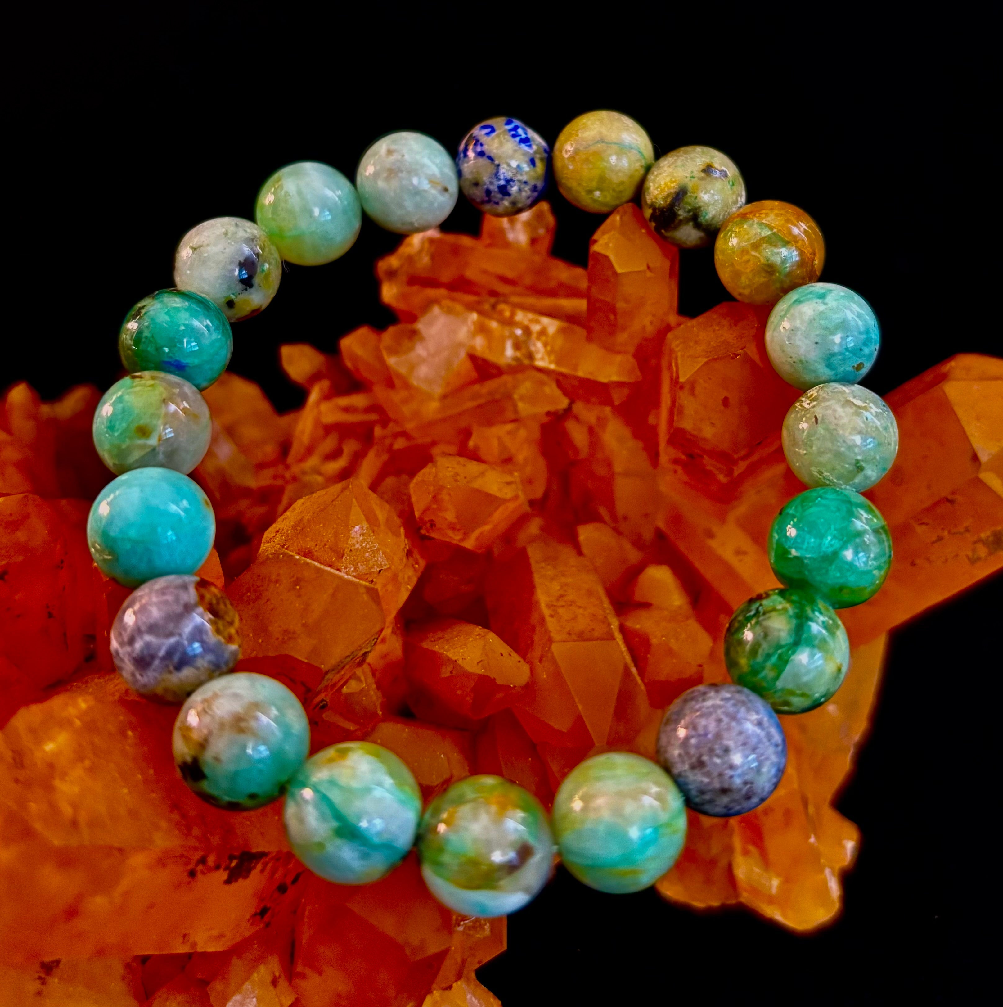 Verdant Soul – Chrysocolla Bracelet (Smaller Wrists)