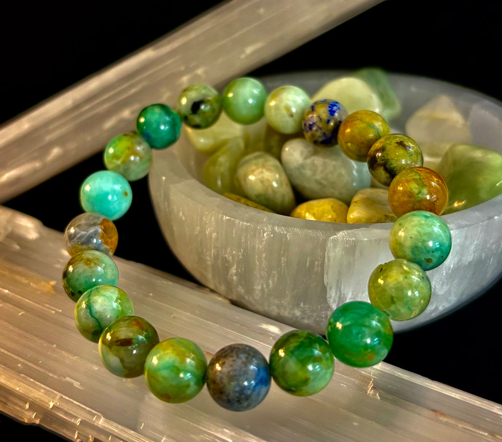 Verdant Soul – Chrysocolla Bracelet (Smaller Wrists)