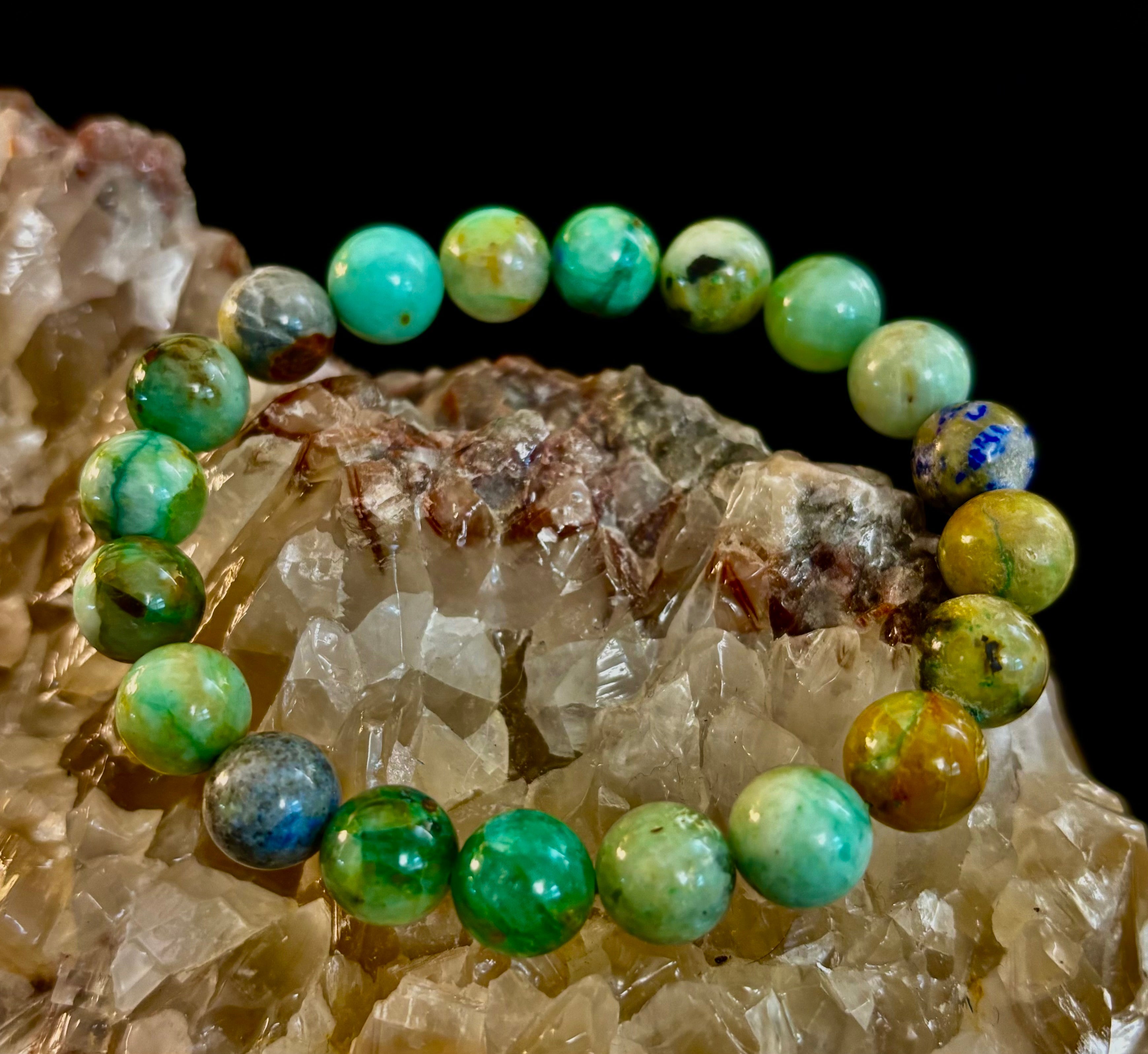 Verdant Soul – Chrysocolla Bracelet (Smaller Wrists)