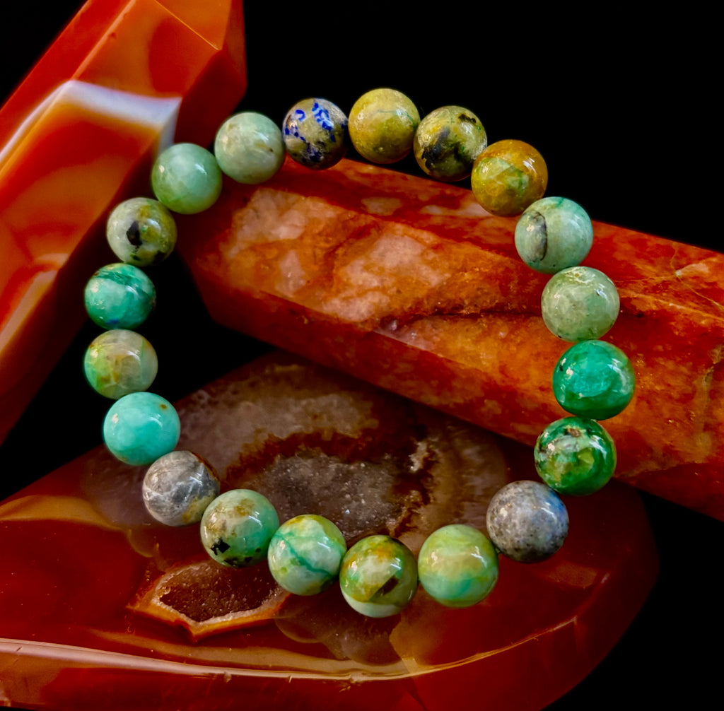 Verdant Soul – Chrysocolla Bracelet (Smaller Wrists)