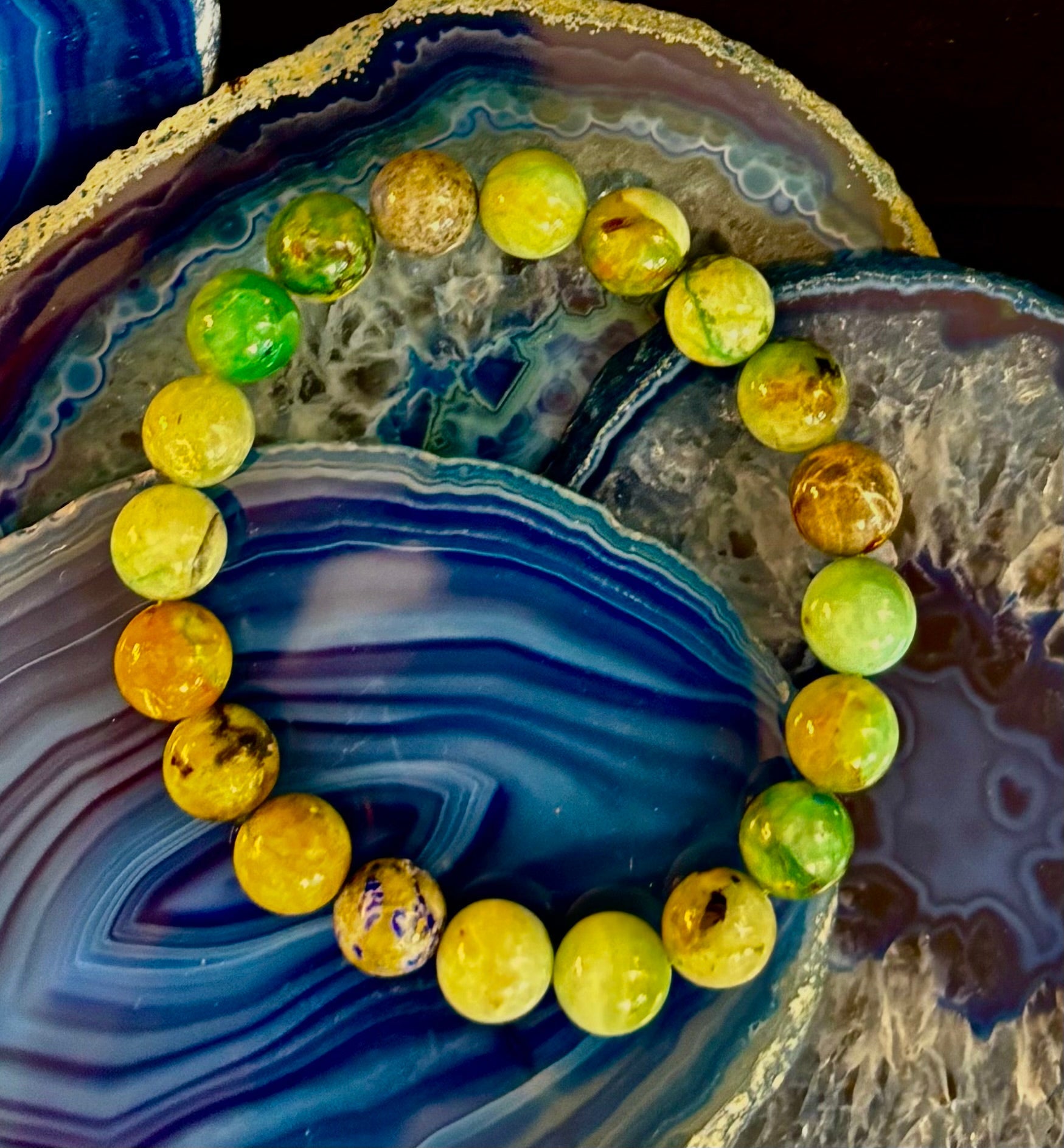 Verdant Soul – Chrysocolla Bracelet (Smaller Wrists)