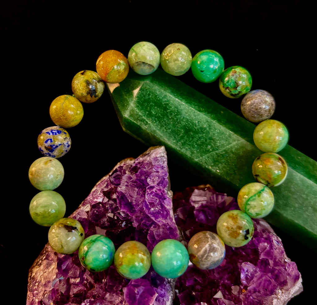 Verdant Soul – Chrysocolla Bracelet (Smaller Wrists)