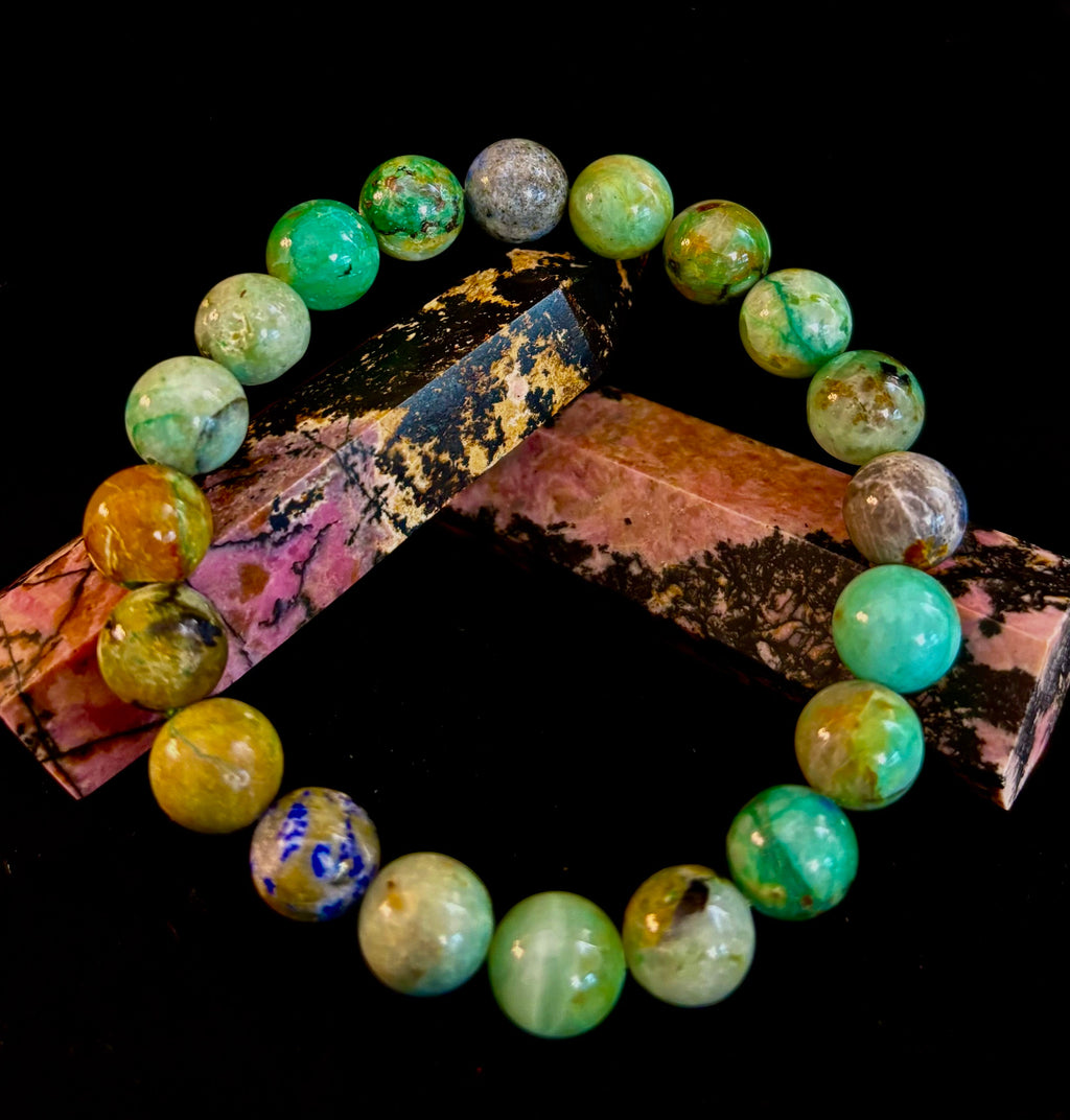 Verdant Soul – Chrysocolla Bracelet (Smaller Wrists)