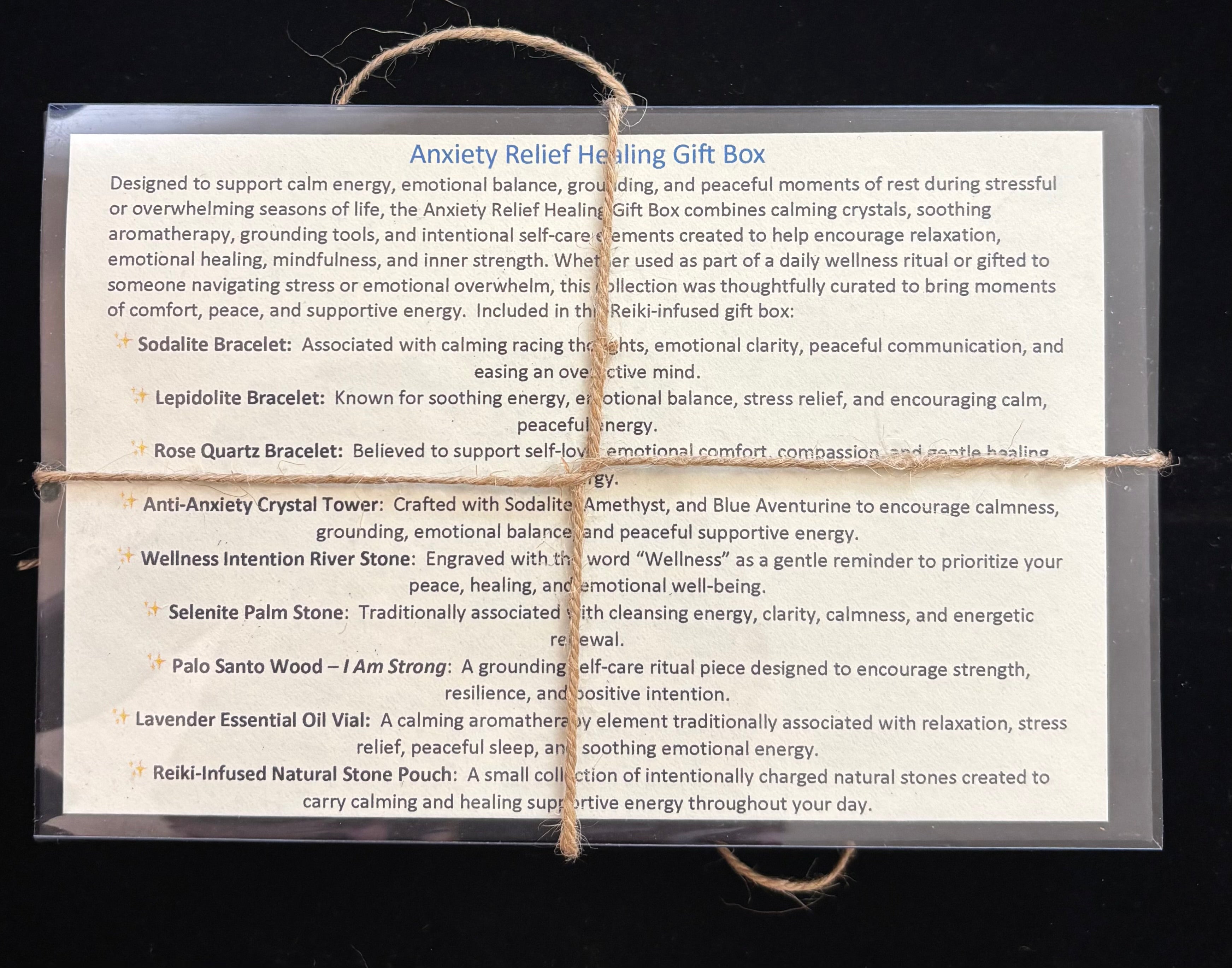 Anxiety Relief Healing Gift Box