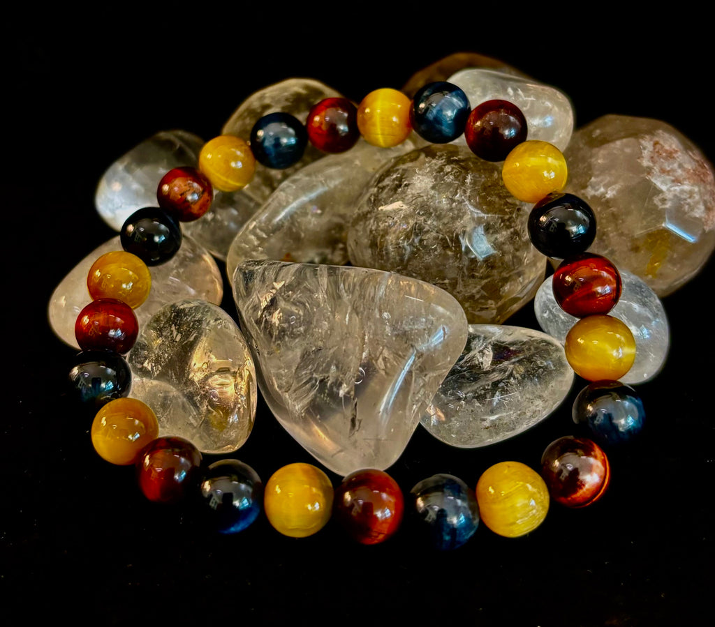 Triple Power Tiger Eye Bracelet