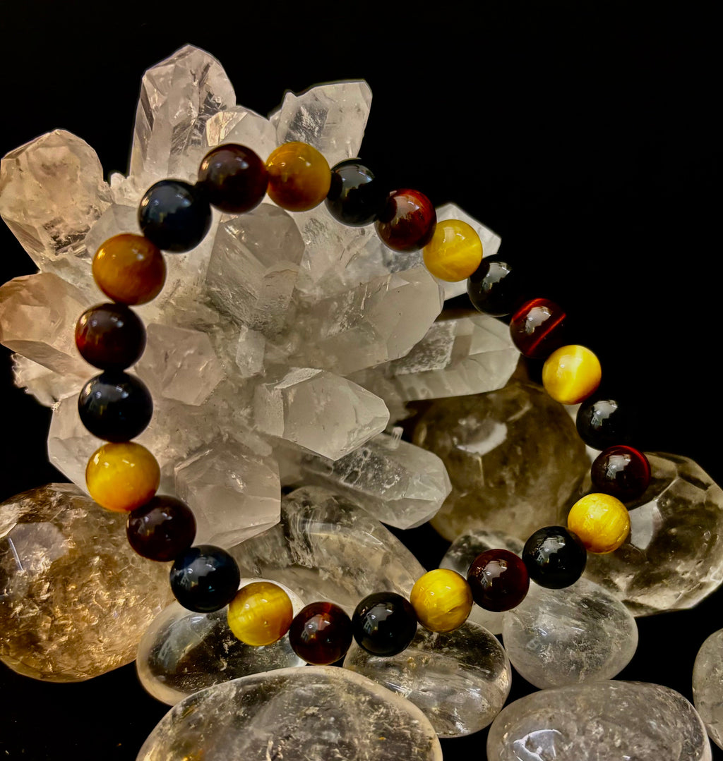 Triple Power Tiger Eye Bracelet