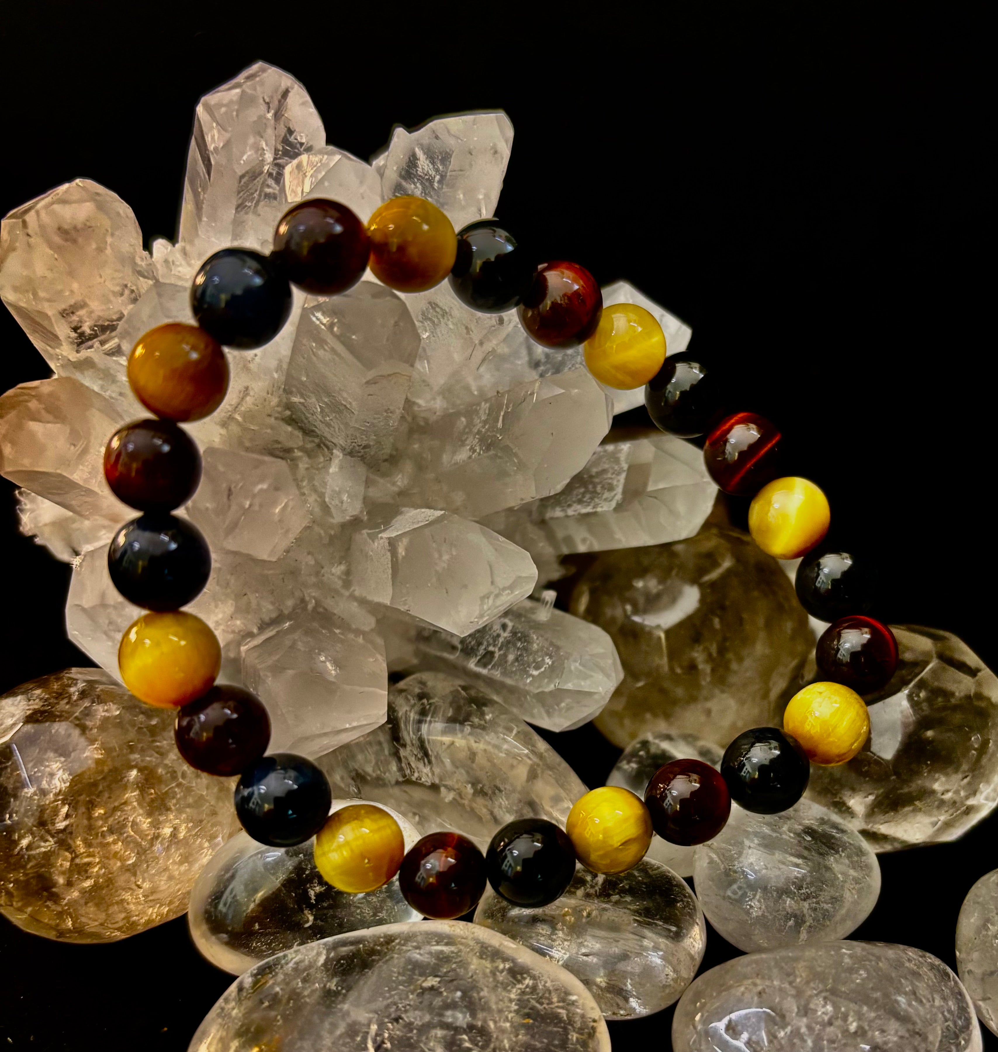 Triple Power Tiger Eye Bracelet