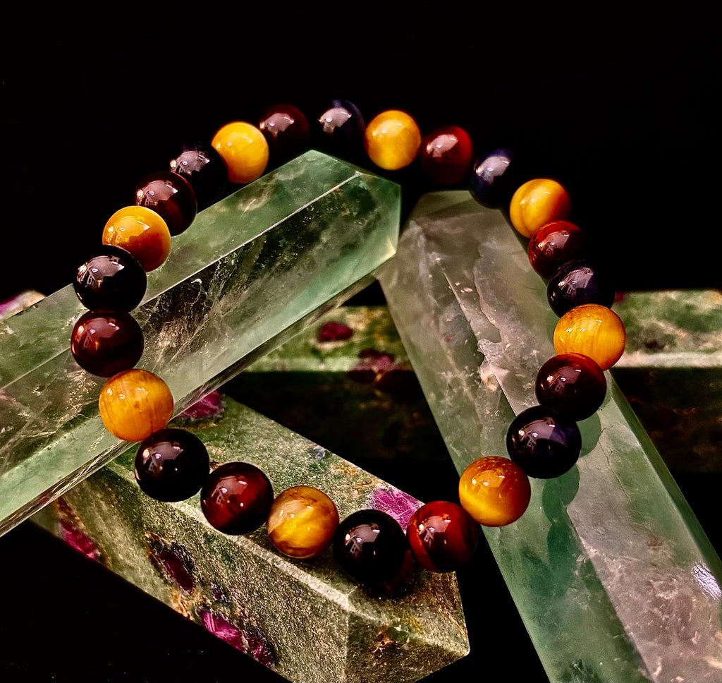 Triple Power Tiger Eye Bracelet