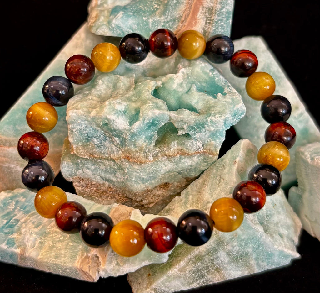 Triple Power Tiger Eye Bracelet