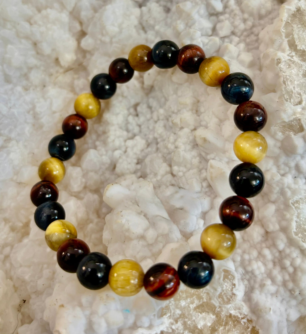 Triple Power Tiger Eye Bracelet