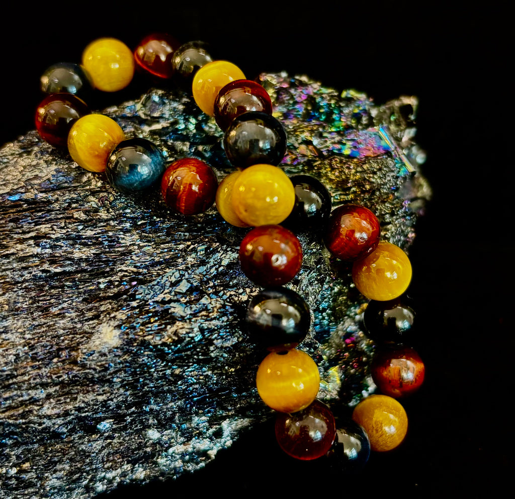 Triple Power Tiger Eye Bracelet