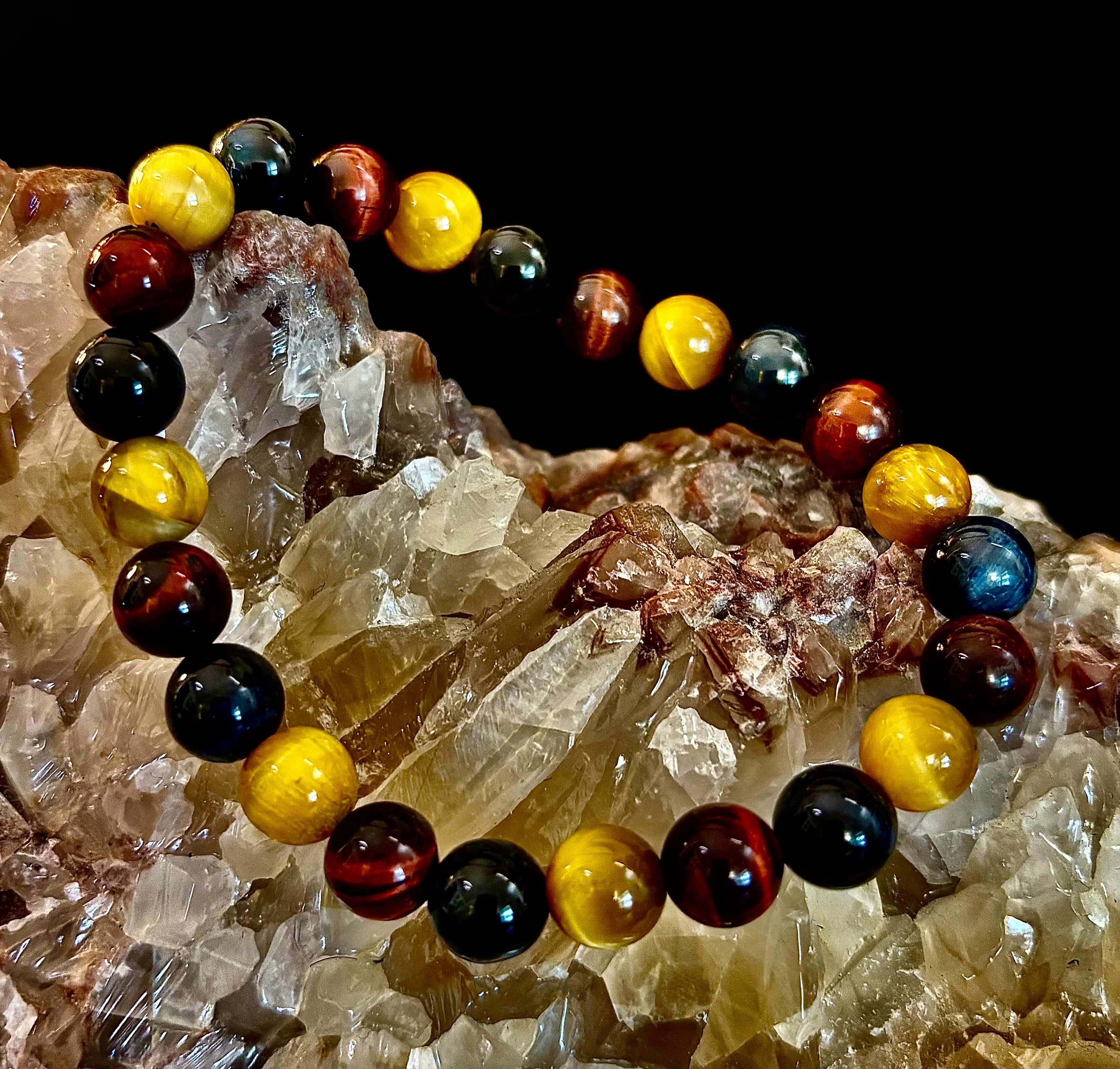 Triple Power Tiger Eye Bracelet