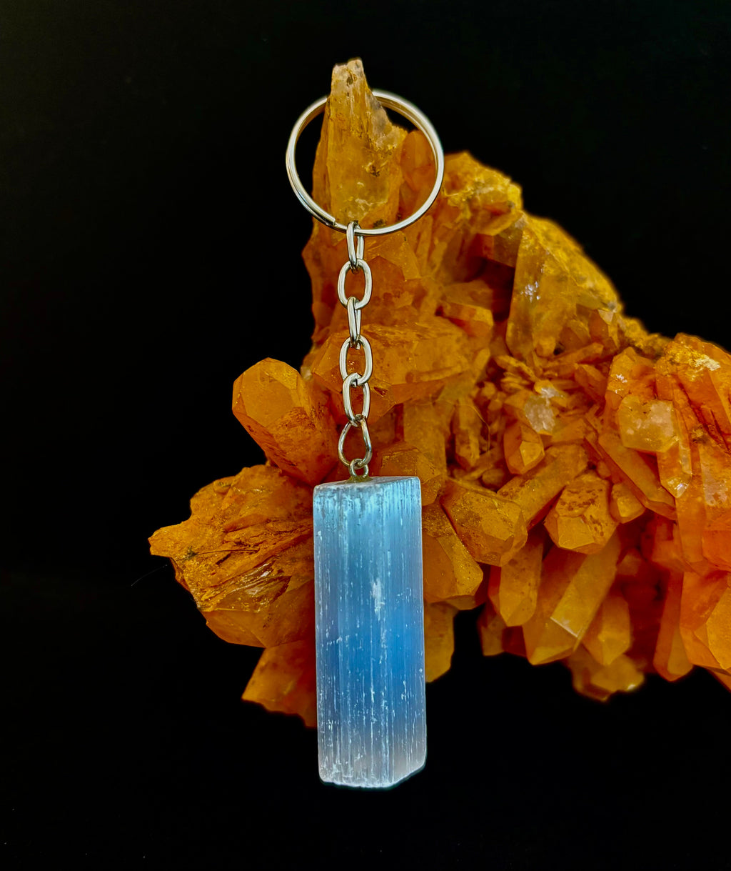 Selenite Energy Cleanse Keychain