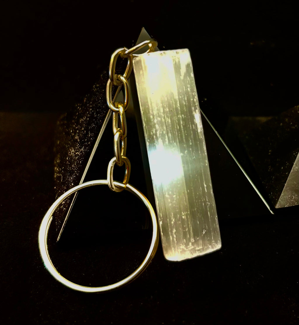 Selenite Energy Cleanse Keychain