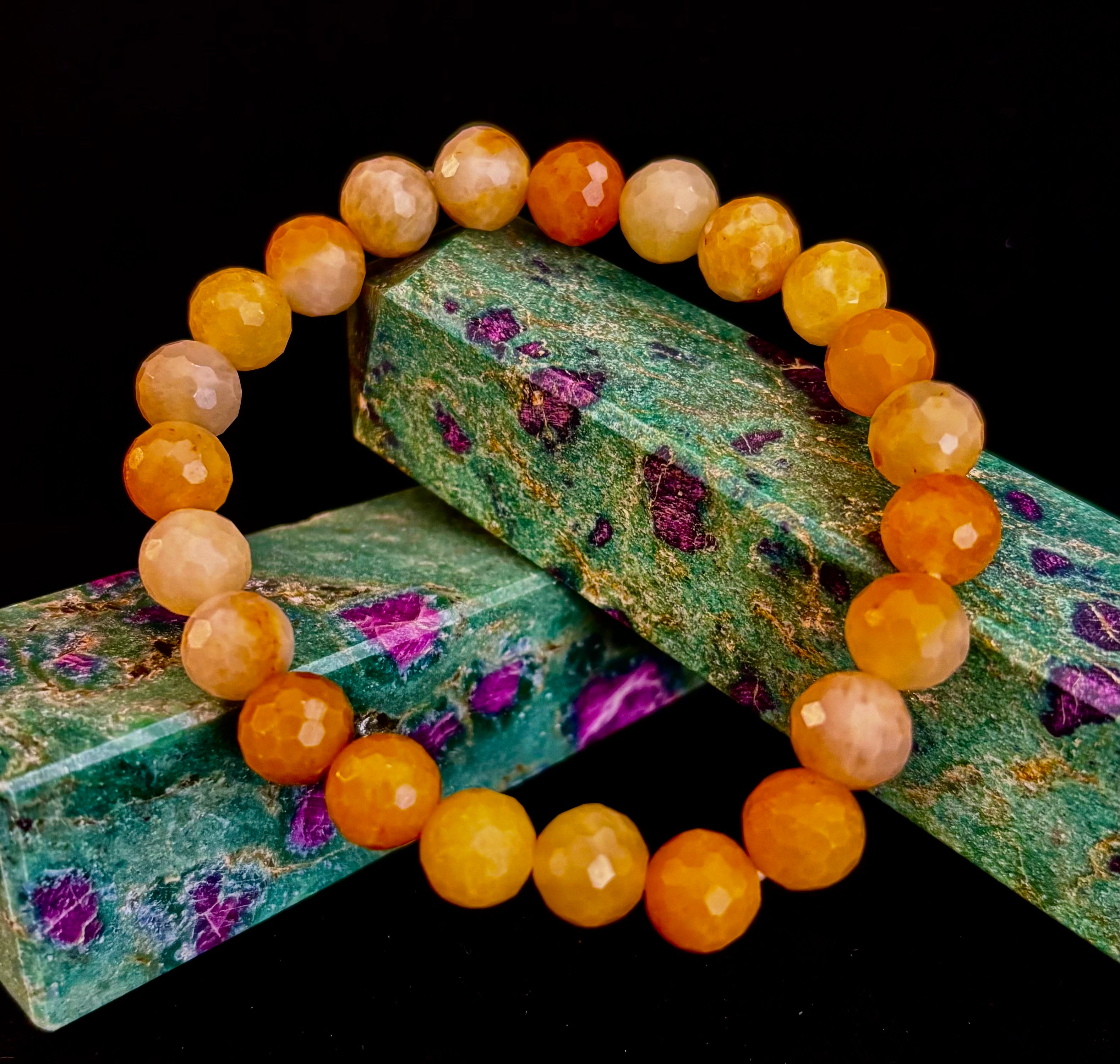 Golden Glow Peach Aventurine Bracelet