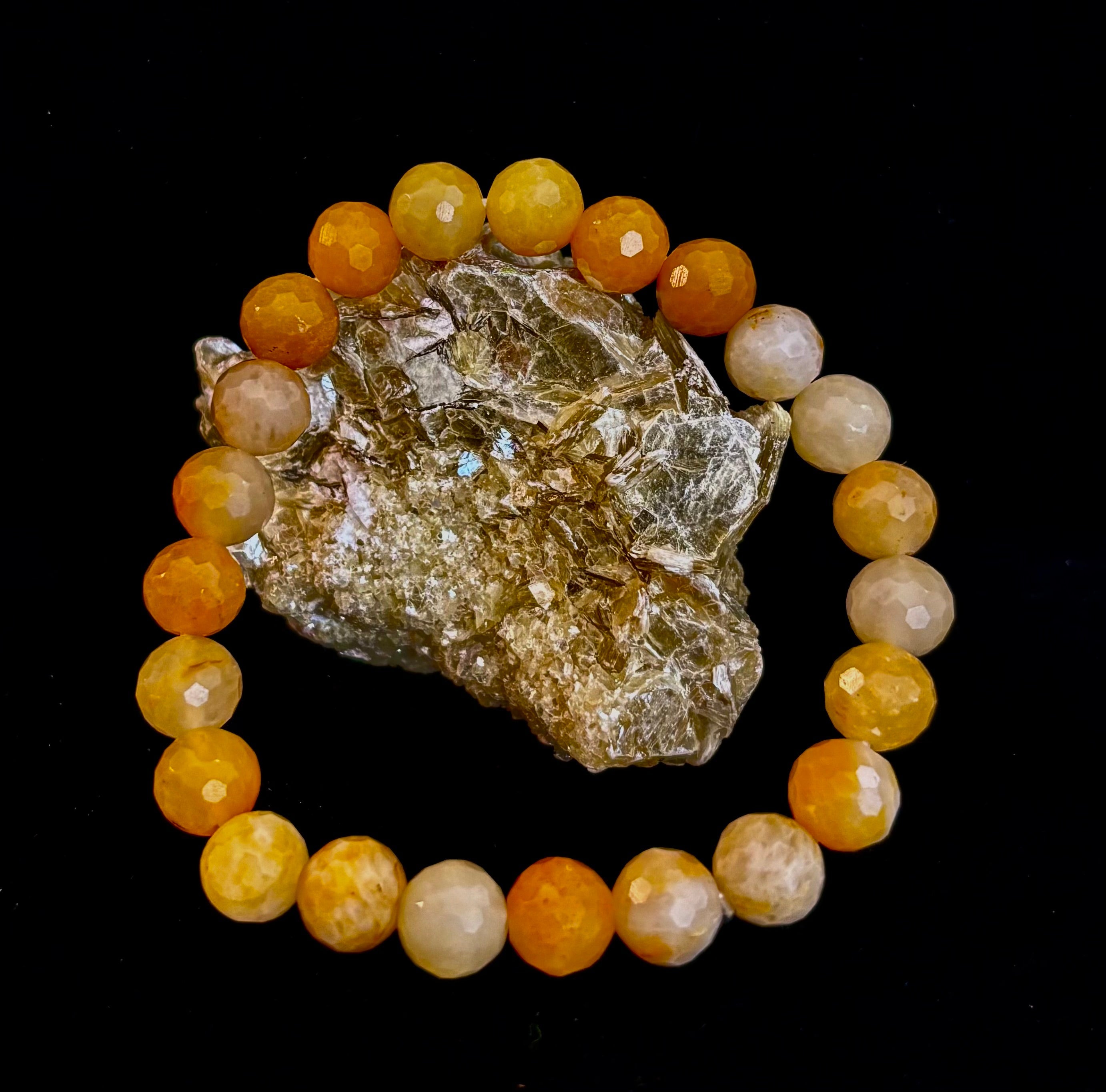 Golden Glow Peach Aventurine Bracelet