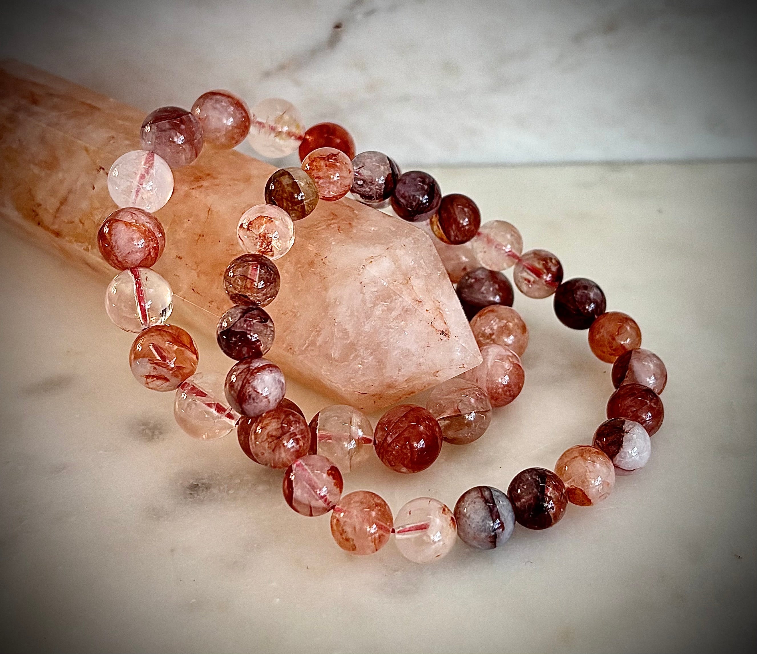 Ignite Within - Fire Quartz (Hematoid Quartz) Bracelet