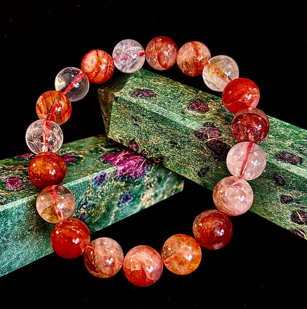 Ignite Within - Fire Quartz (Hematoid Quartz) Bracelet