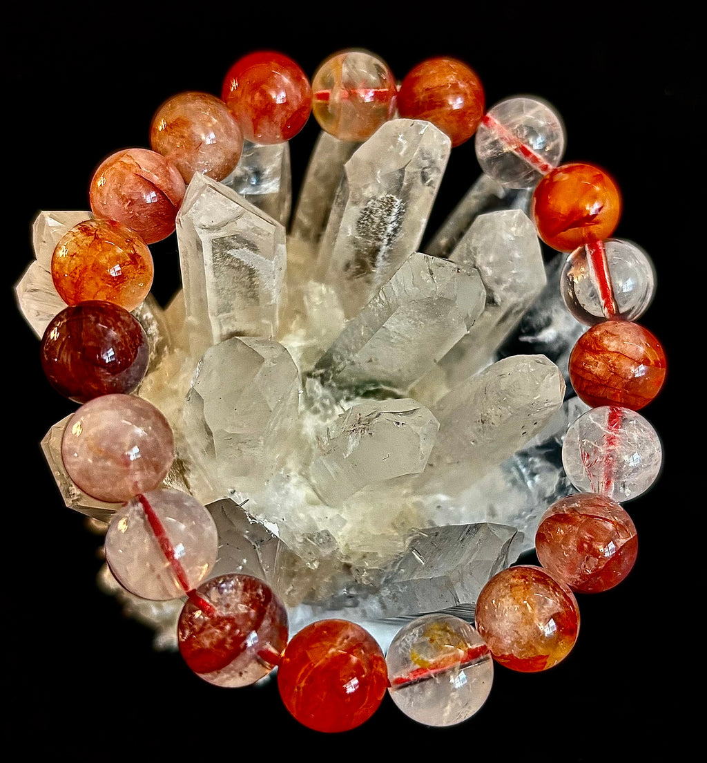 Ignite Within - Fire Quartz (Hematoid Quartz) Bracelet