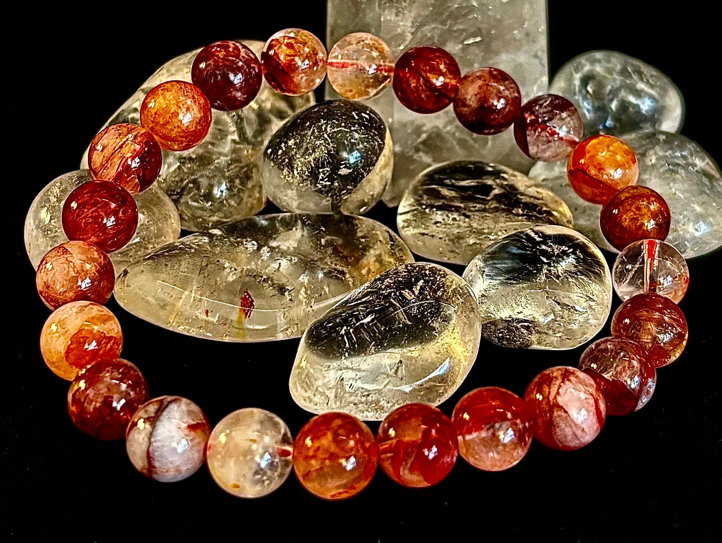 Ignite Within - Fire Quartz (Hematoid Quartz) Bracelet