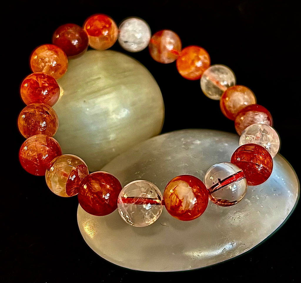 Ignite Within - Fire Quartz (Hematoid Quartz) Bracelet