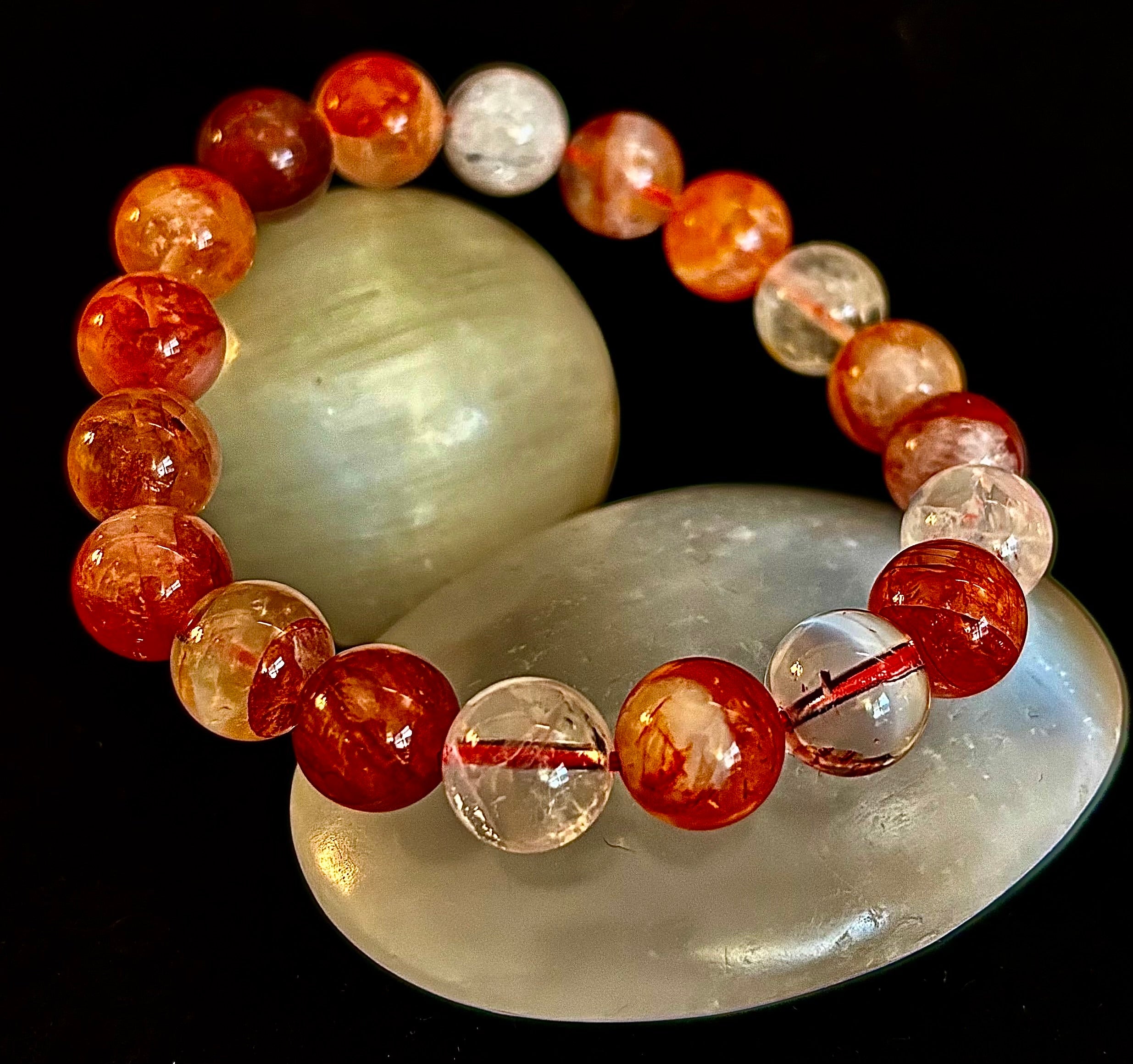 Ignite Within - Fire Quartz (Hematoid Quartz) Bracelet