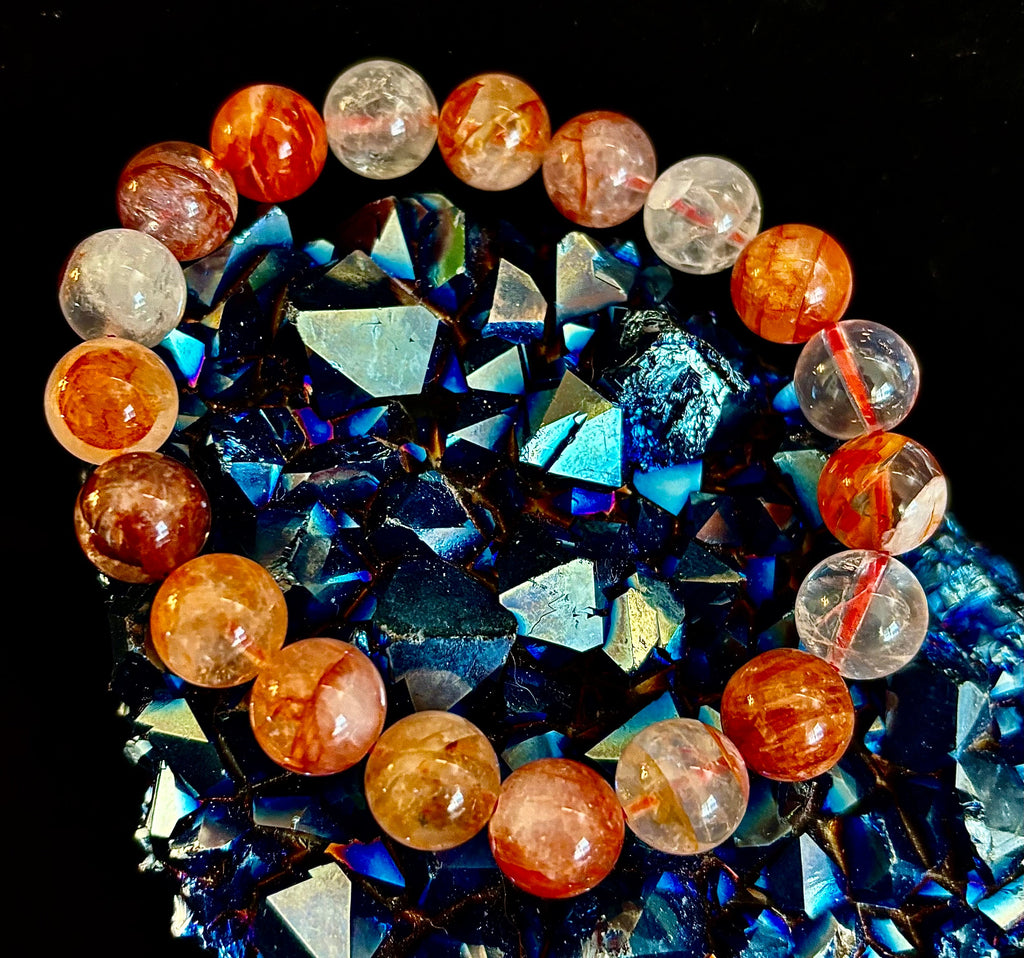 Ignite Within - Fire Quartz (Hematoid Quartz) Bracelet