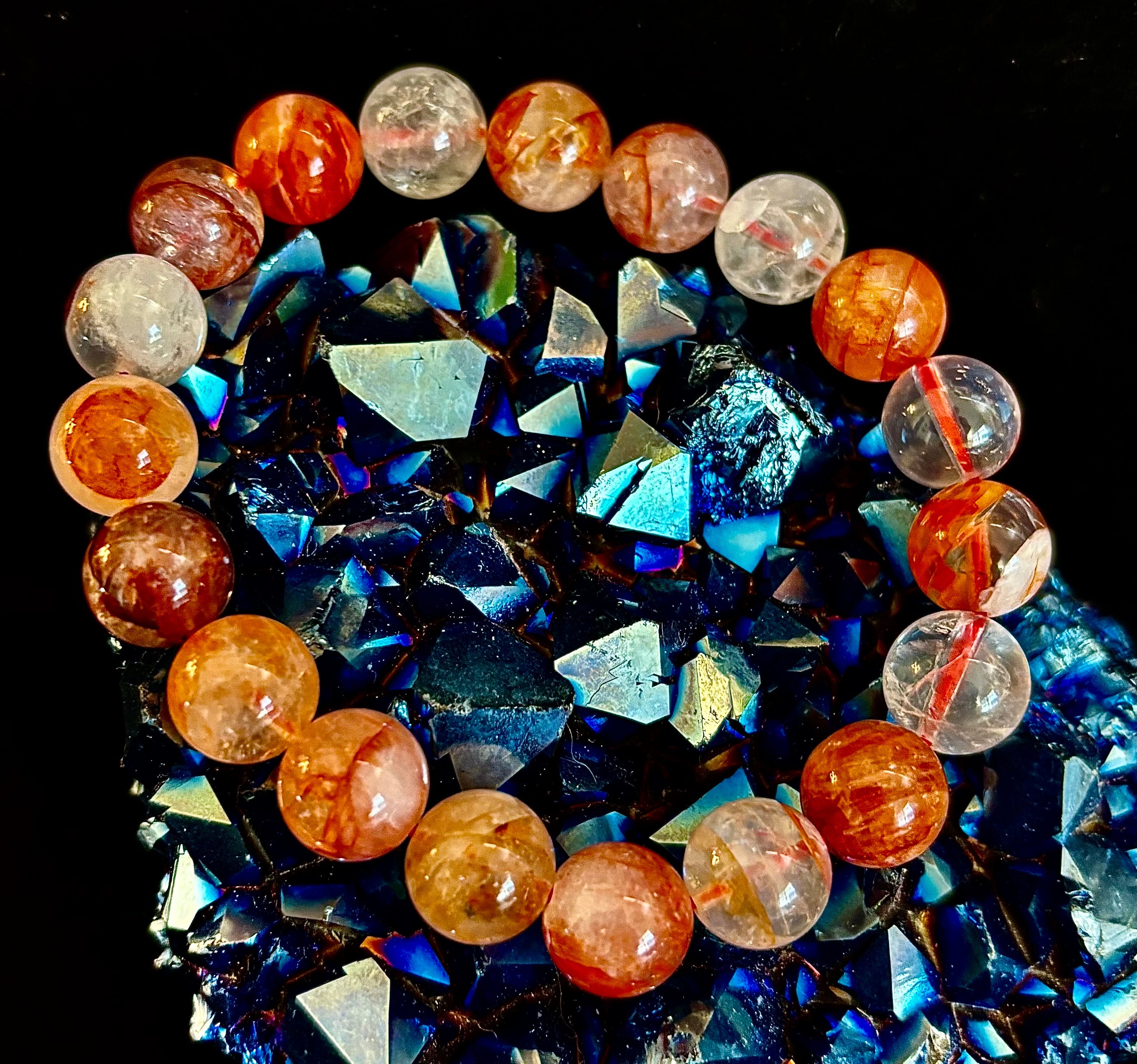 Ignite Within - Fire Quartz (Hematoid Quartz) Bracelet