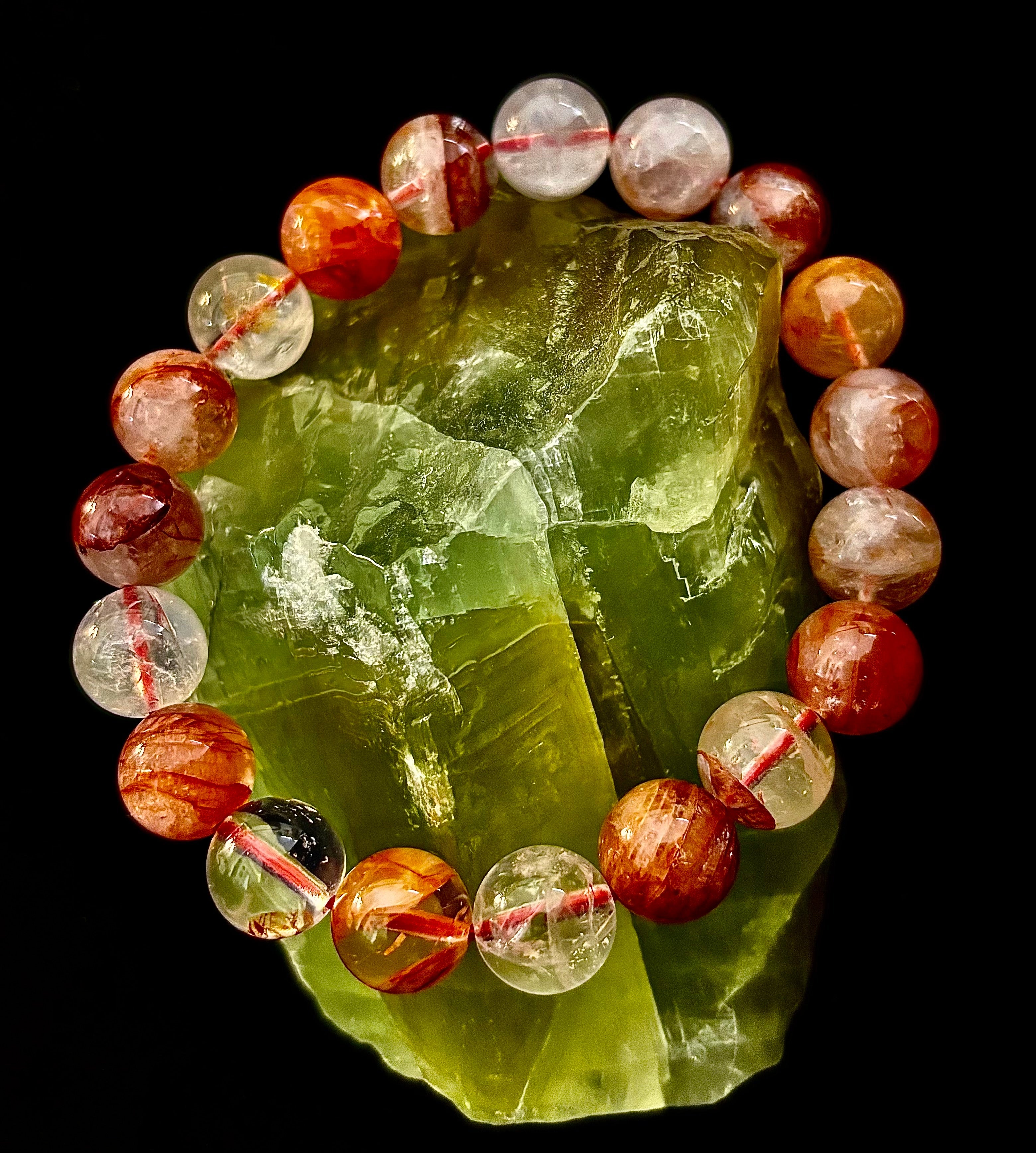 Ignite Within - Fire Quartz (Hematoid Quartz) Bracelet