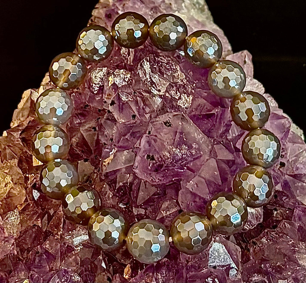 I Feel So Free - Mystic Agate 12mm Faceted Bracelet