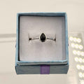 Dainty Black Agate Ring