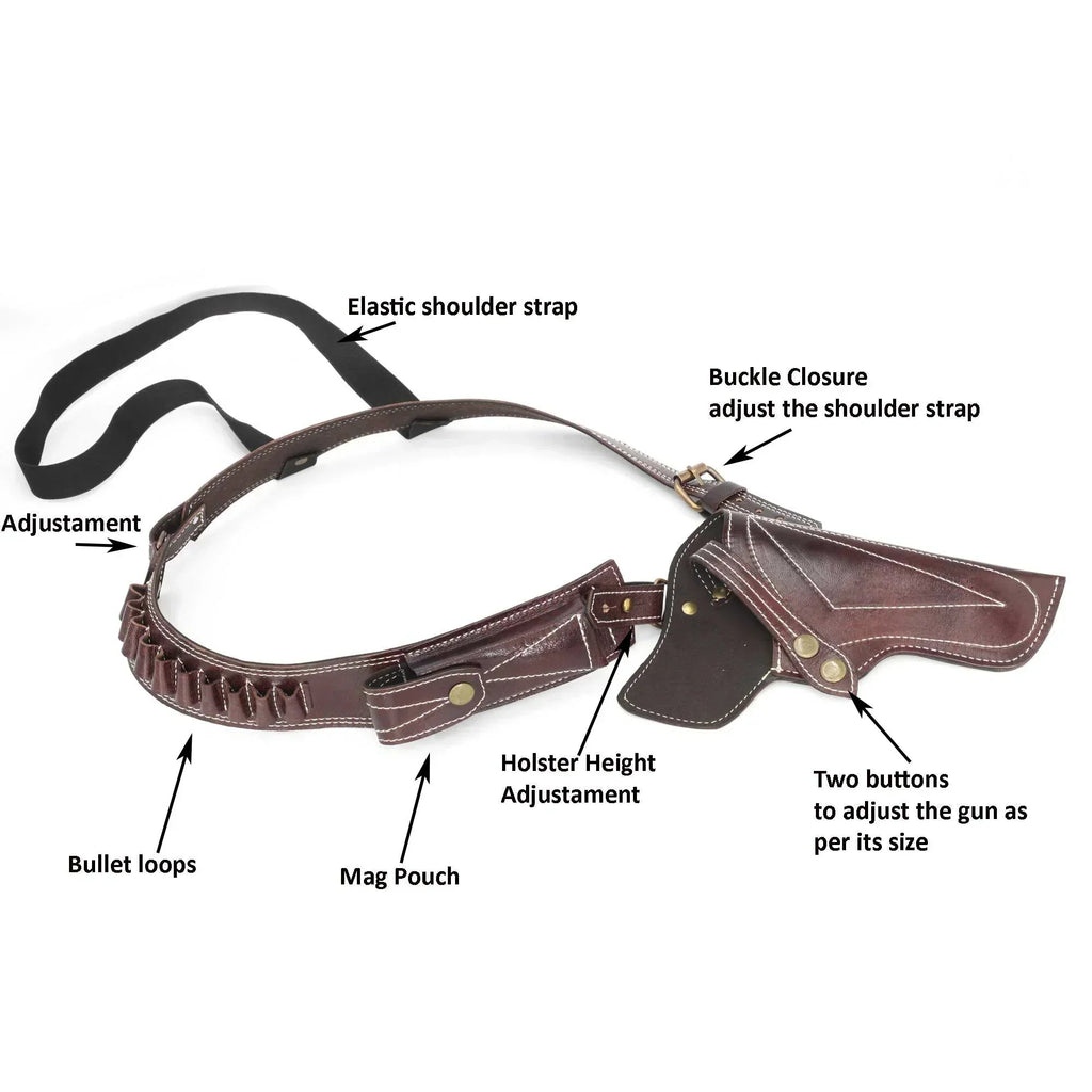Cowhide Leather Vertical Concealed Holster Right Handed | Universal Size