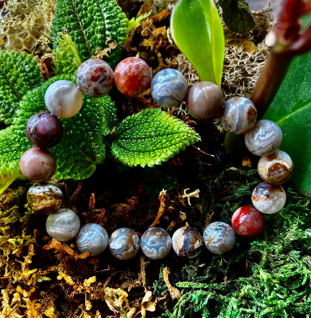 Pure Mexican Agate (6.5"-7.25" Small to Medium Wrists)