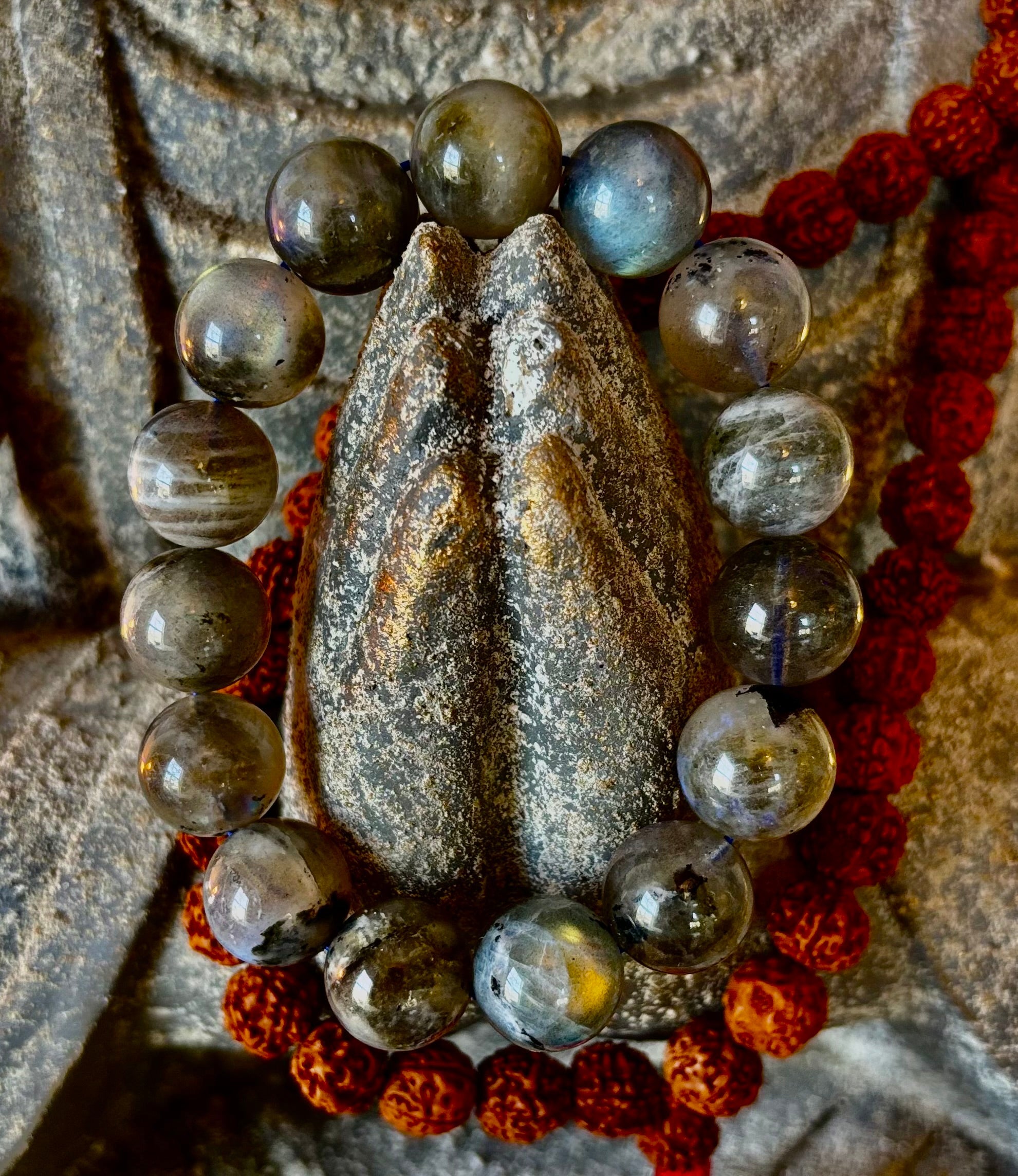 Moonlit Path: Silver Flash Labradorite Bracelet - Reiki Infused (3 Amazing Bead Sizes)