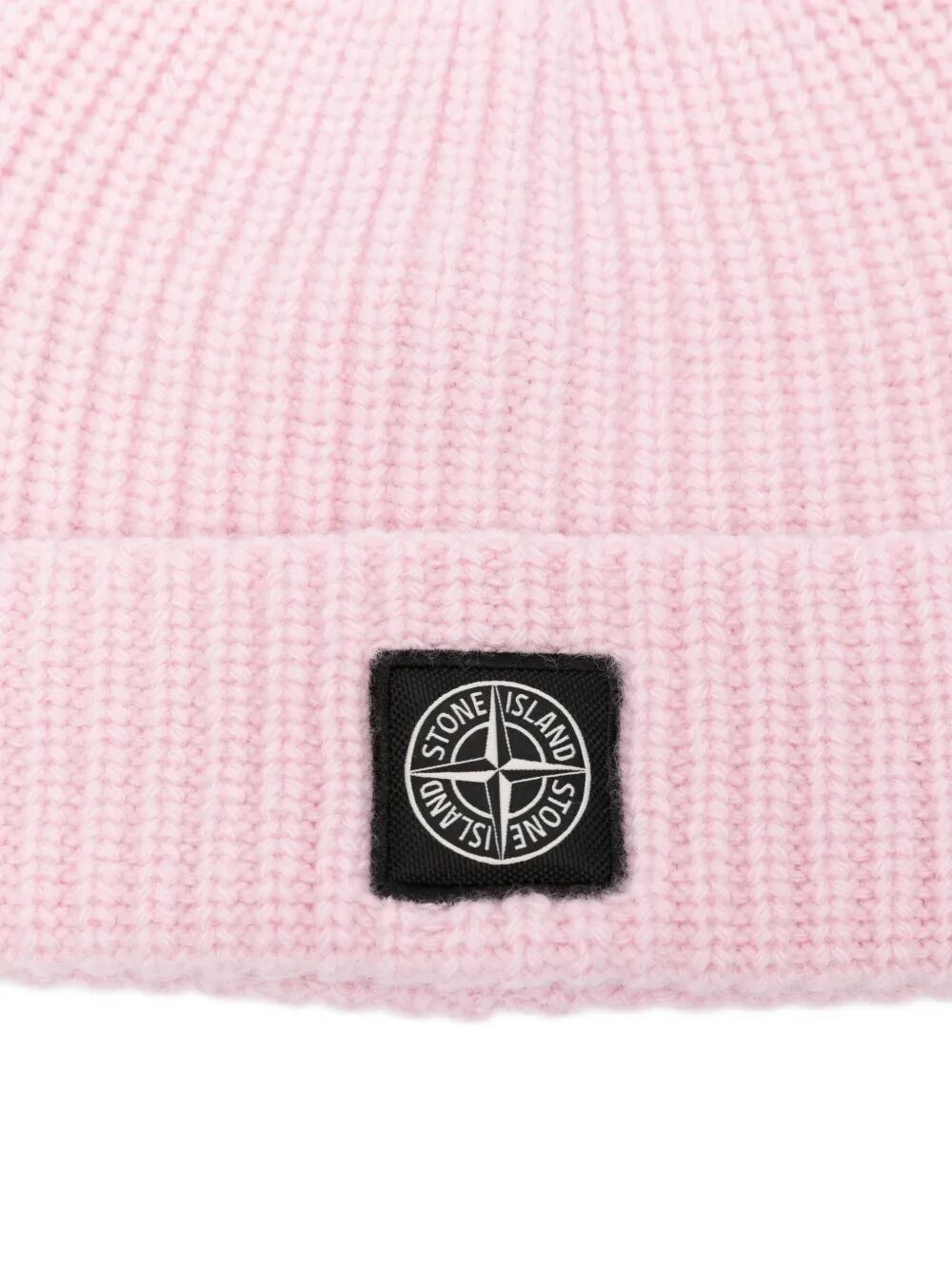 STONE ISLAND Light Wool Knit Beanie with Compass Patch