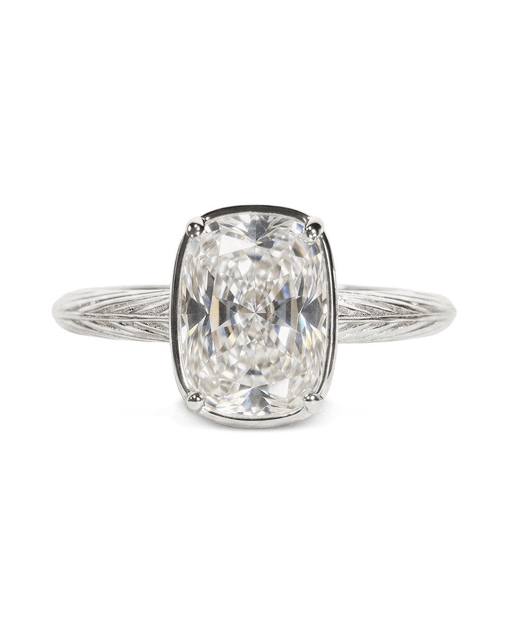 Sterling Silver Mini Elongated Cushion Ring