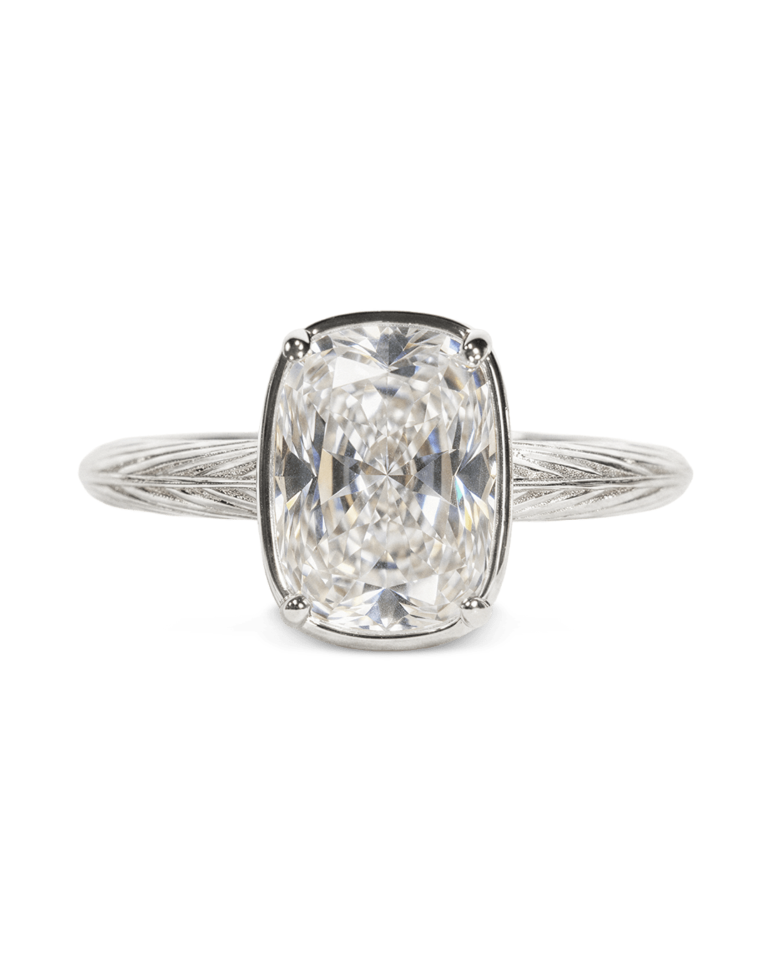 Sterling Silver Mini Elongated Cushion Ring
