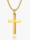 Cross Pendant Necklace (Gold)