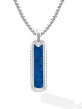 Lapis Lazuli Column Pendant Necklace